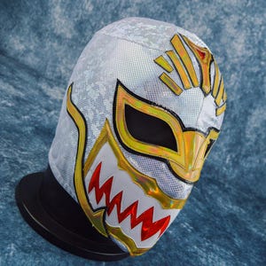 Authentic Mexican Lucha Libre Mask | Handmade Luchador Wrestling Mask | Pro Wrestling, Cosplay, Halloween Costume | Shark