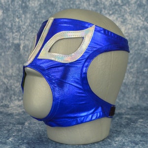 Lady Blue Wrestling Mask Mexican Luchador Mask Lucha Libre Adult Mask Halloween Costume image 3