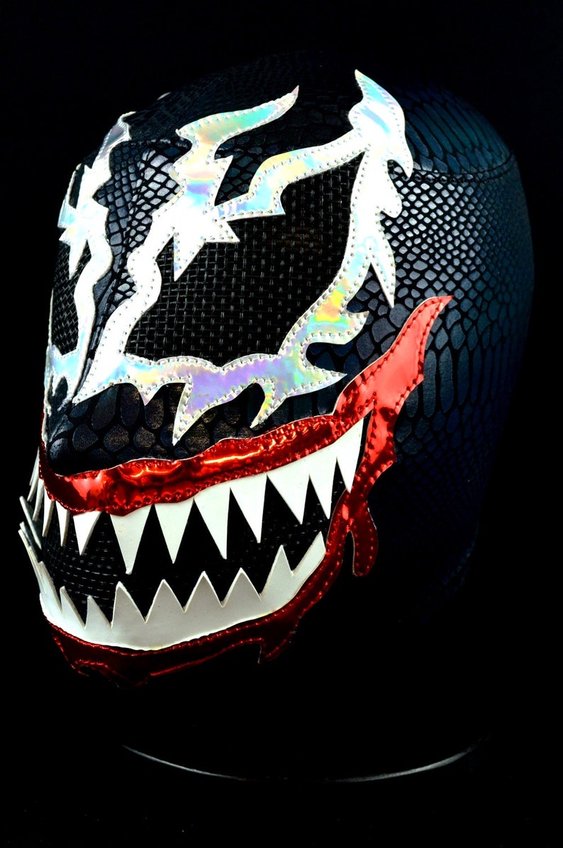 MRMASKMAN Venom 2 Lycra Mexican Wrestling Mask Lucha Libre Luchador Wrestler Custome
