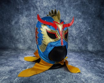 Handmade Mexican Lucha Libre Mask | Dragon Luchador Wrestling, Cosplay