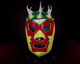 Authentic Mexican Lucha Libre Mask | Handmade Luchador Wrestling Costume, Cosplay I Bowser