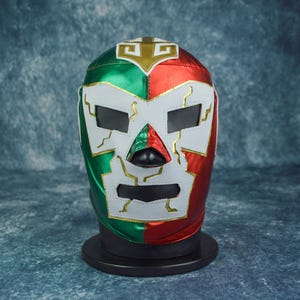 Authentic Mexican Lucha Libre Mask | Handmade Luchador Wrestling Mask | Pro Wrestling, Cosplay, Halloween Costume | Aztec