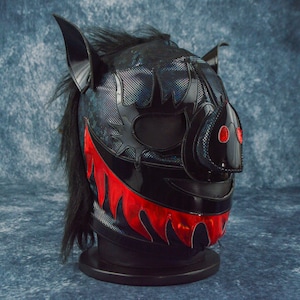 Máscara de lucha libre mexicana auténtica / Máscara de luchador hecha a mano / Lucha libre profesional, cosplay, disfraz de Halloween / Cerdo malvado