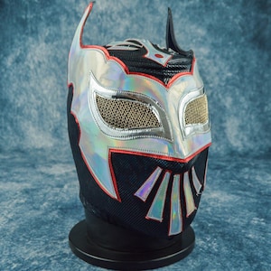 Authentic Mexican Lucha Libre Mask | Handmade Luchador Wrestling Mask | Pro Wrestling, Cosplay, Halloween Costume | Cyber Angel