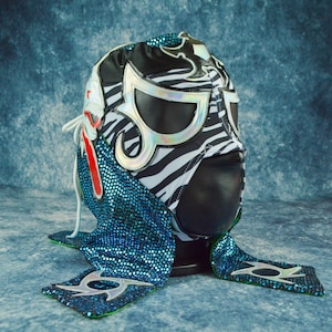 Authentic Mexican Lucha Libre Mask | Handmade Luchador Wrestling Mask | Pro Wrestling, Cosplay, Halloween Costume | Dragon