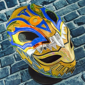 Authentic Mexican Lucha Libre Mask | Handmade Luchador Wrestling Mask | Pro Wrestling, Cosplay, Halloween Costume | Titan