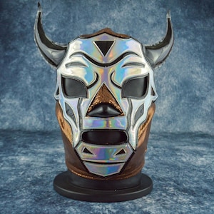 Authentic Mexican Lucha Libre Mask | Handmade Luchador Wrestling Mask | Pro Wrestling, Cosplay, Halloween Costume | Bull