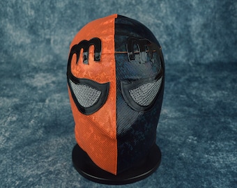 Máscara de lucha libre mexicana auténtica / Máscara de luchador hecha a mano / Lucha libre profesional, cosplay, disfraz de Halloween / Cazador