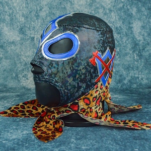 Authentic Mexican Lucha Libre Mask | Handmade Luchador Wrestling Mask | Pro Wrestling, Cosplay, Halloween Costume | Barbarian