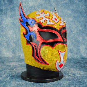 Máscara de lucha libre mexicana auténtica / Máscara de luchador hecha a mano / Lucha libre profesional, cosplay, disfraz de Halloween / Ángel