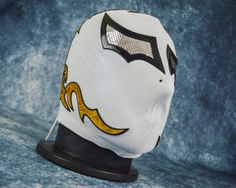 Authentic Mexican Lucha Libre Mask | Handmade Luchador Wrestling Mask | Pro Wrestling, Cosplay, Halloween Costume | Kung