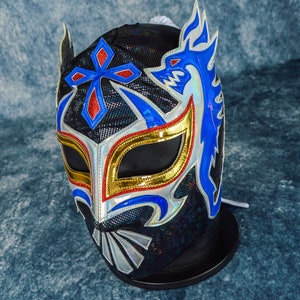 Authentic Mexican Lucha Libre Mask | Handmade Luchador Wrestling Mask | Pro Wrestling, Cosplay, Halloween Costume | Dragon