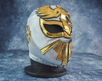 Authentic Mexican Lucha Libre Mask | Handmade Luchador Wrestling Mask | Pro Wrestling, Cosplay, Halloween Costume | Angel