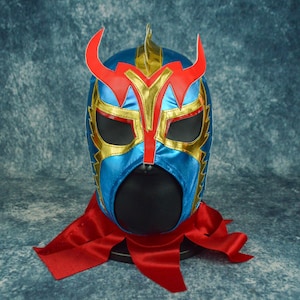 Authentic Mexican Lucha Libre Mask | Handmade Luchador Wrestling Mask | Pro Wrestling, Cosplay, Halloween Costume | The dragon