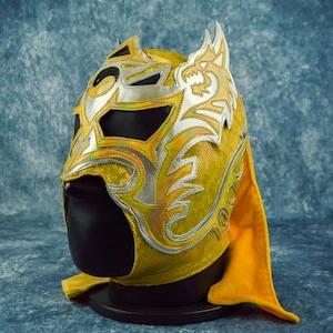 Authentic Mexican Lucha Libre Mask | Handmade Luchador Wrestling Mask | Pro Wrestling, Cosplay, Halloween Costume | Dragon