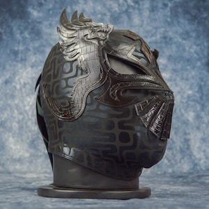 Authentic Mexican Lucha Libre Mask | Handmade Luchador Wrestling Mask | Pro Wrestling, Cosplay, Halloween Costume | Dragon