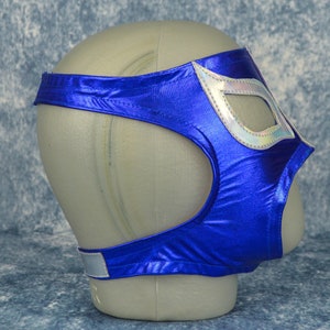 Lady Blue Wrestling Mask Mexican Luchador Mask Lucha Libre Adult Mask Halloween Costume image 4