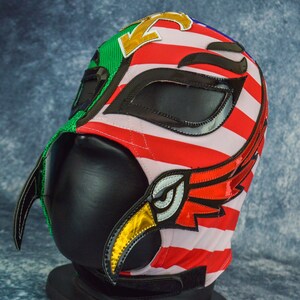 Authentic Mexican Lucha Libre Mask | Handmade Luchador Wrestling Mask | Pro Wrestling, Cosplay, Halloween Costume | King