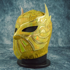 Máscara de lucha libre mexicana auténtica / Máscara de luchador hecha a mano / Lucha libre profesional, cosplay, disfraz de Halloween / Ángel