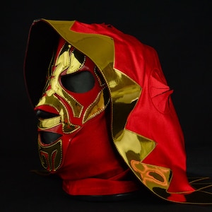 Authentic Mexican Lucha Libre Mask | Handmade Luchador Wrestling Mask | Pro Wrestling, Cosplay, Halloween Costume | Reaper