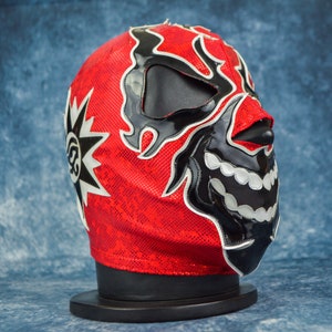 Authentic Mexican Lucha Libre Mask | Handmade Luchador Wrestling Mask | Pro Wrestling, Cosplay, Halloween Costume | Monster