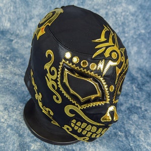 Sanson Gold Luchador Mask Lucha Libre Mexican Wrestling Mask for Adult