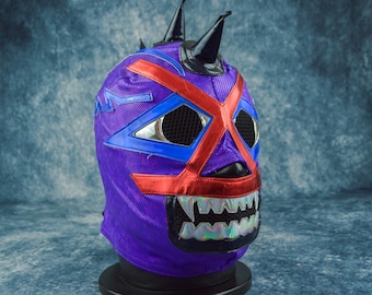 Authentic Mexican Lucha Libre Mask | Handmade Luchador Wrestling Mask | Pro Wrestling, Cosplay, Halloween Costume | Demon