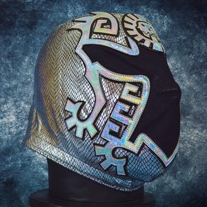 Authentic Mexican Lucha Libre Mask | Handmade Luchador Wrestling Mask | Pro Wrestling, Cosplay, Halloween Costume | Aztec