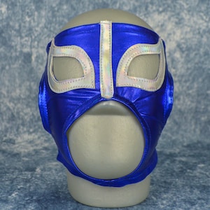 Lady Blue Wrestling Mask Mexican Luchador Mask Lucha Libre Adult Mask Halloween Costume image 2