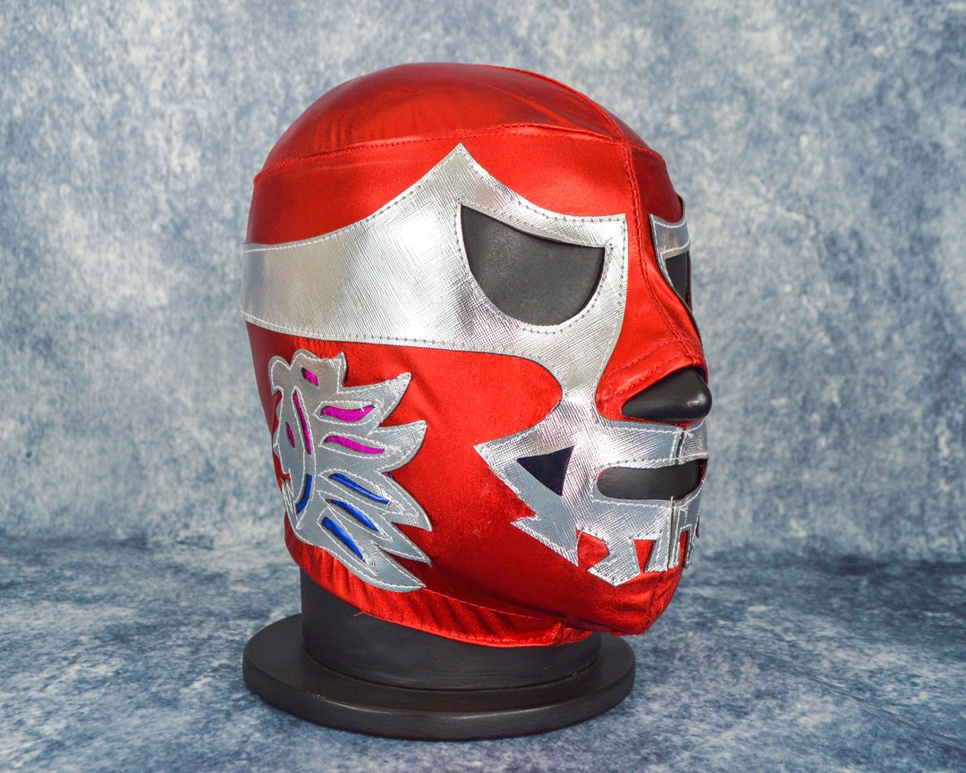 Aztec Warrior Wrestling Mask Mexican Luchador Mask Lucha Libre Adult Mask Halloween Costume Etsy