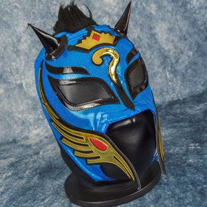 Authentic Mexican Lucha Libre Mask | Handmade Luchador Wrestling Mask | Pro Wrestling, Cosplay, Halloween Costume | King