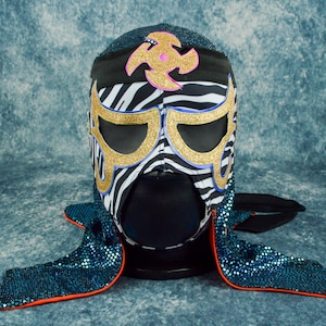 Authentic Mexican Lucha Libre Mask | Handmade Luchador Wrestling Mask | Pro Wrestling, Cosplay, Halloween Costume | Dragon