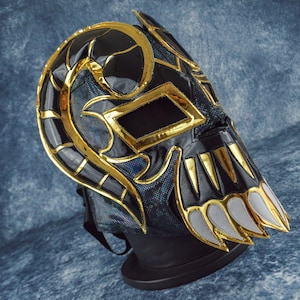Authentic Mexican Lucha Libre Mask | Handmade Luchador Wrestling Mask | Pro Wrestling, Cosplay, Halloween Costume | Monster