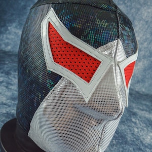 Máscara de lucha libre mexicana auténtica / Máscara de luchador hecha a mano / Lucha libre profesional, cosplay, disfraz de Halloween / Bane