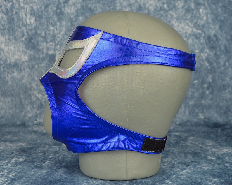Lady Blue Wrestling Mask Mexican Luchador Mask Lucha Libre Adult Mask Halloween Costume image 7