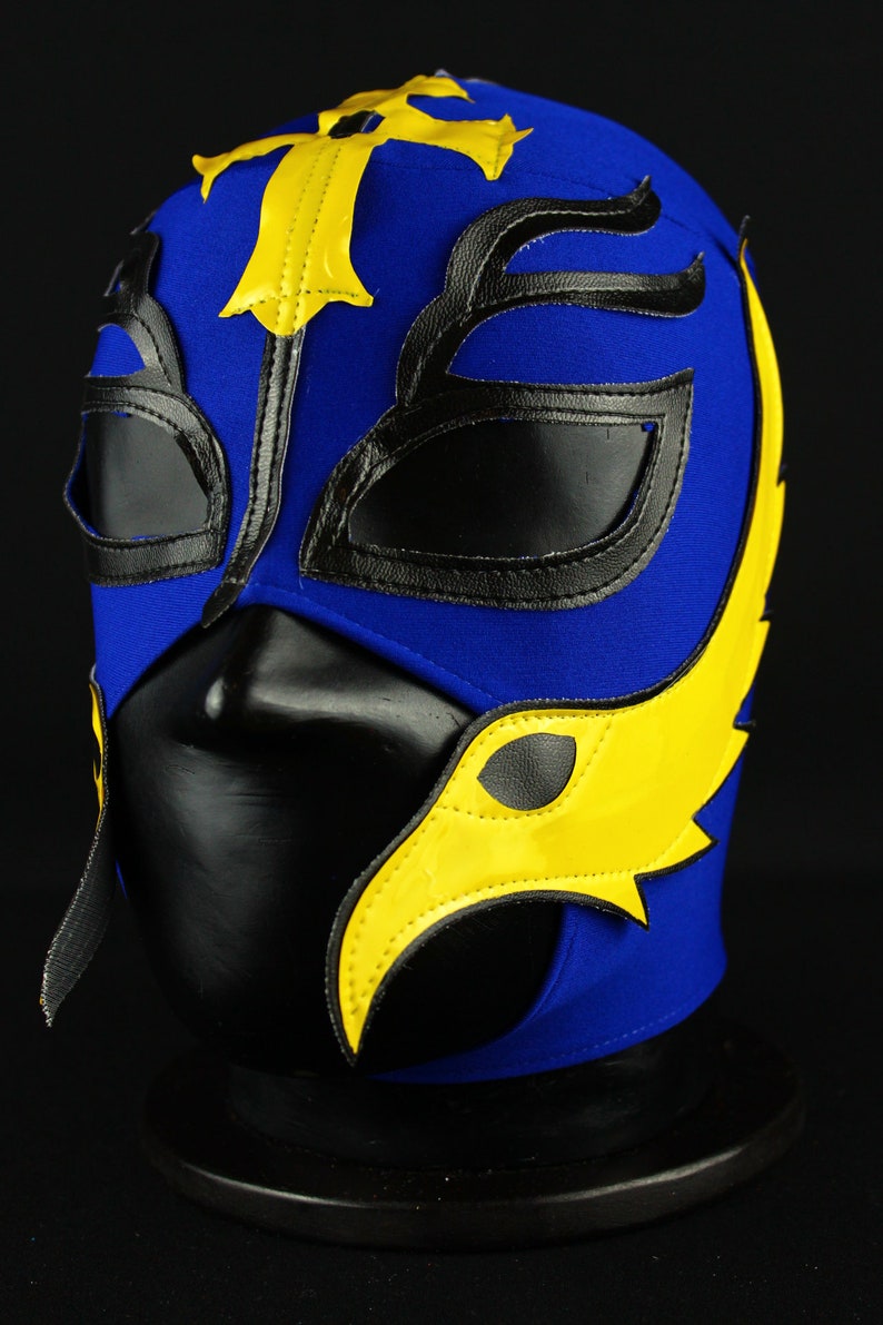 REY BLUE Kid Mask Mexican Wrestling Mask Lucha Libre Luchador Costume Wrestlin