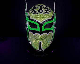 Authentic Mexican Lucha Libre Mask | Handmade Luchador Wrestling Costume, Cosplay, Halloween Cyber Angel