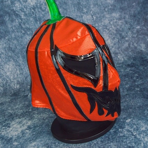 Pumpkin Luchador Mask | Mexican Wrestling Mask | Lucha Libre | Luchador Cosplay | Halloween Costume