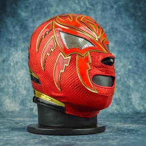 Authentic Mexican Lucha Libre Mask | Handmade Luchador Wrestling Mask | Pro Wrestling, Cosplay, Halloween Costume | Shadow