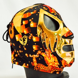 Authentic Mexican Lucha Libre Mask | Handmade Luchador Wrestling Mask | Pro Wrestling, Cosplay, Halloween Costume | Ghost