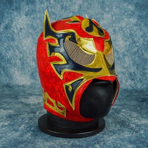 Authentic Mexican Lucha Libre Mask | Handmade Luchador Wrestling Mask | Pro Wrestling, Cosplay, Halloween Costume | Warrior