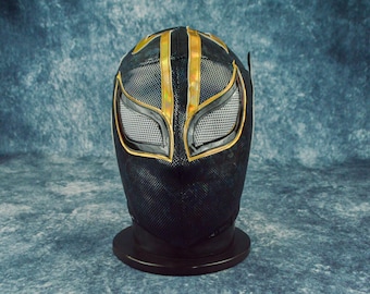 Authentic Mexican Lucha Libre Mask | Handmade Luchador Wrestling Mask | Pro Wrestling, Cosplay, Halloween Costume | Quick man
