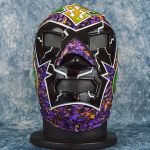 Authentic Mexican Lucha Libre Mask | Handmade Luchador Wrestling Mask | Pro Wrestling, Cosplay, Halloween Costume | Mexa