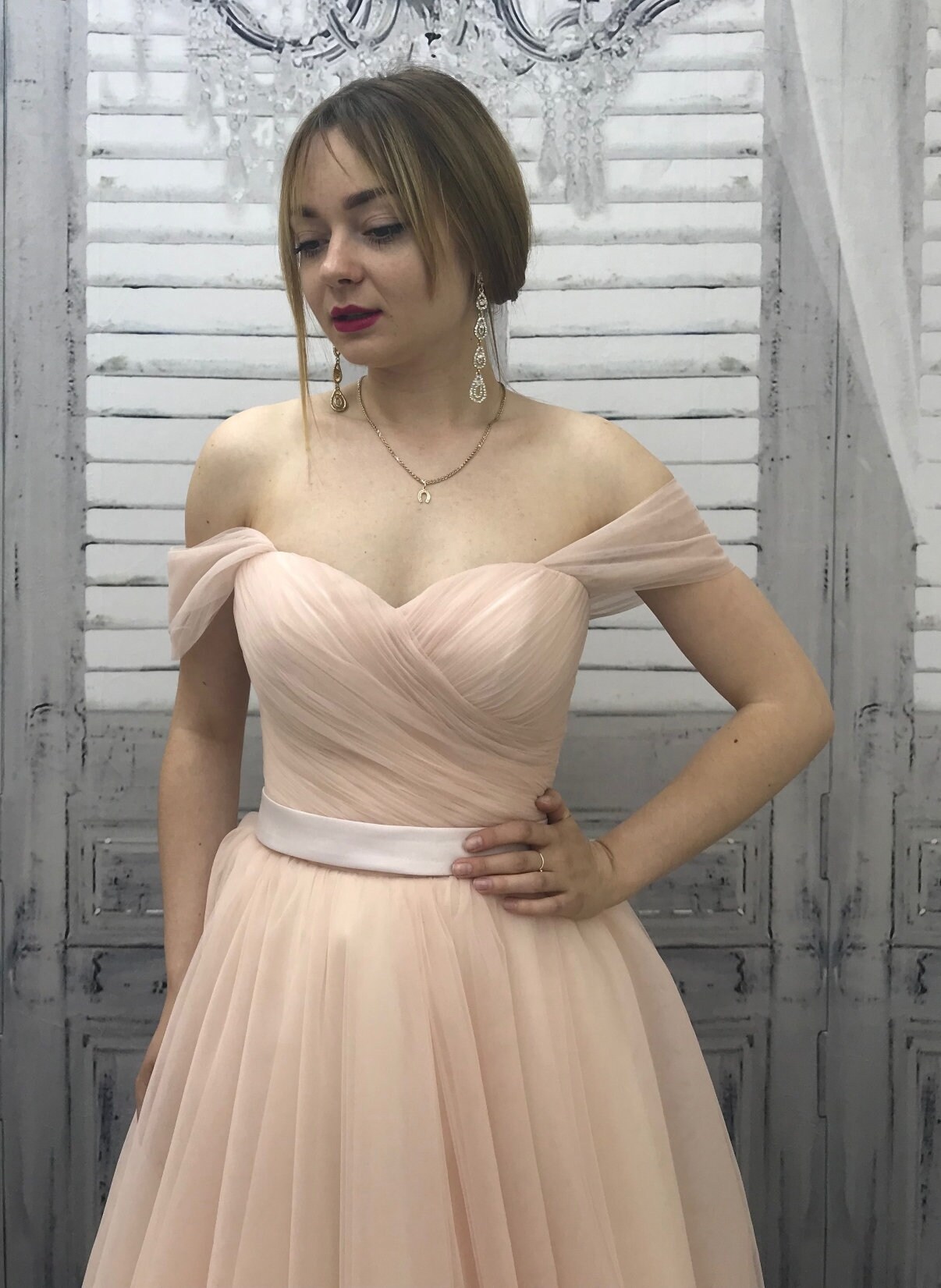 Princess Ball Gown Boho Ball Gown Blush Ball Gown Ball Gown Etsy