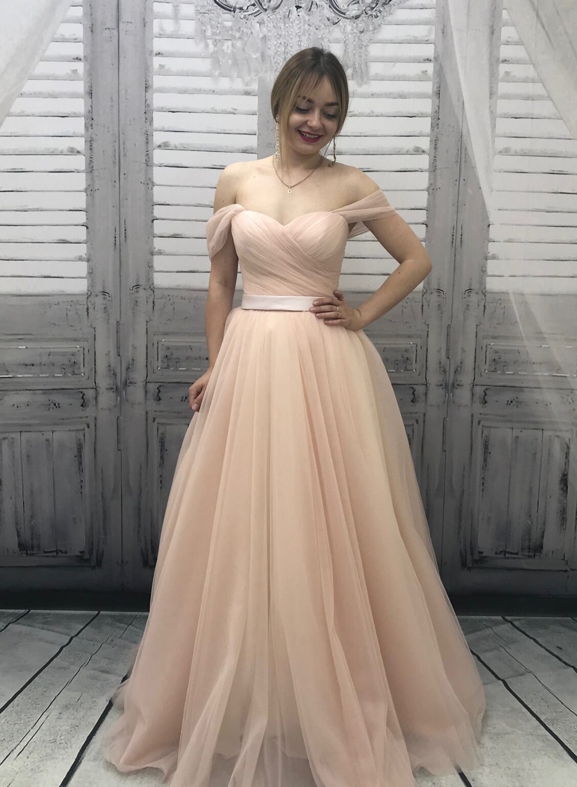 Princess Ball Gown Boho Ball Gown Blush Ball Gown Ball Gown Etsy