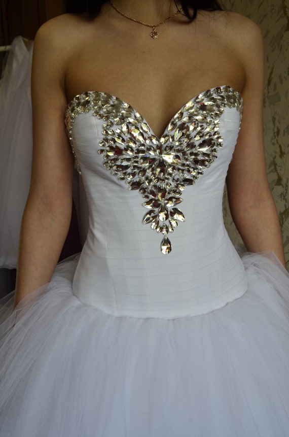 diamond wedding gown