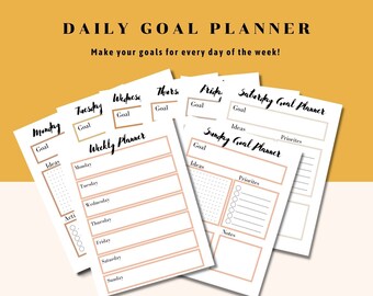Printable Goal Planner Bundle