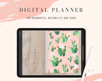 Undated Life Planner | Digital Monthly Calendar | Daily Planner
