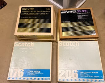 Vintage Used Reel to Reel Tapes - 10 Inch
