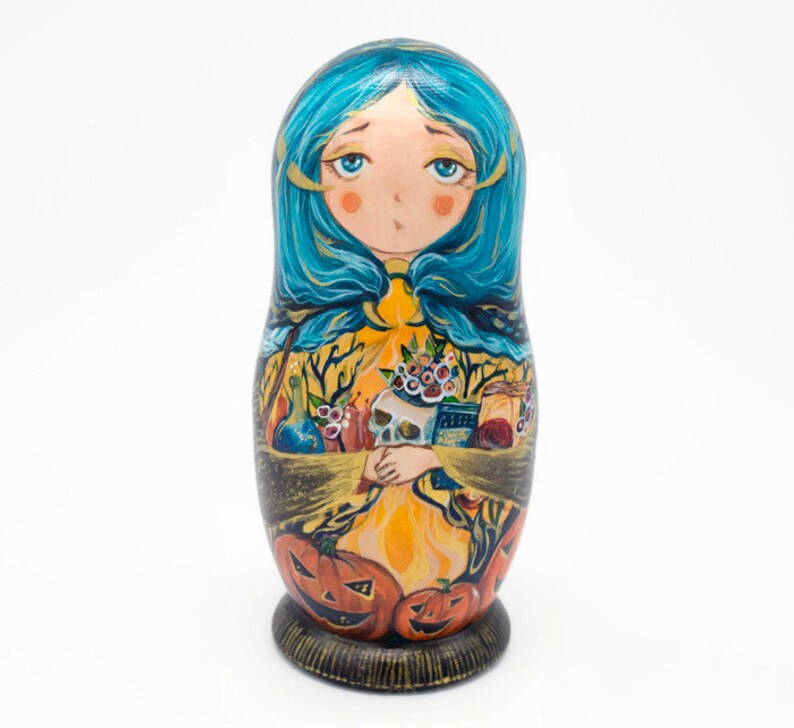 Matryoshka box Halloween Nesting dolls. Kawaii decor. Little Etsy